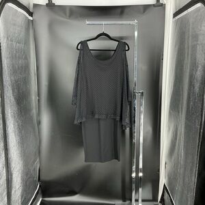 Elegant Black Layered Dress